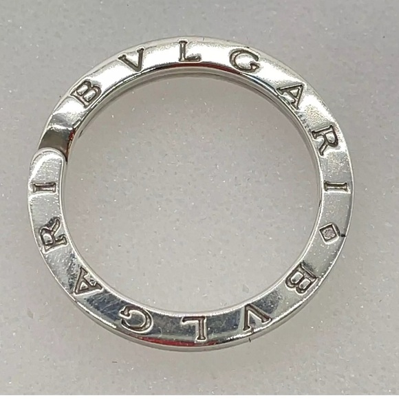Auth $3 start BVLGARI Key Ring /Pendant SV925 11.4g W/Box 💟⬇️please read NOTE ⬇️ - Picture 5 of 13